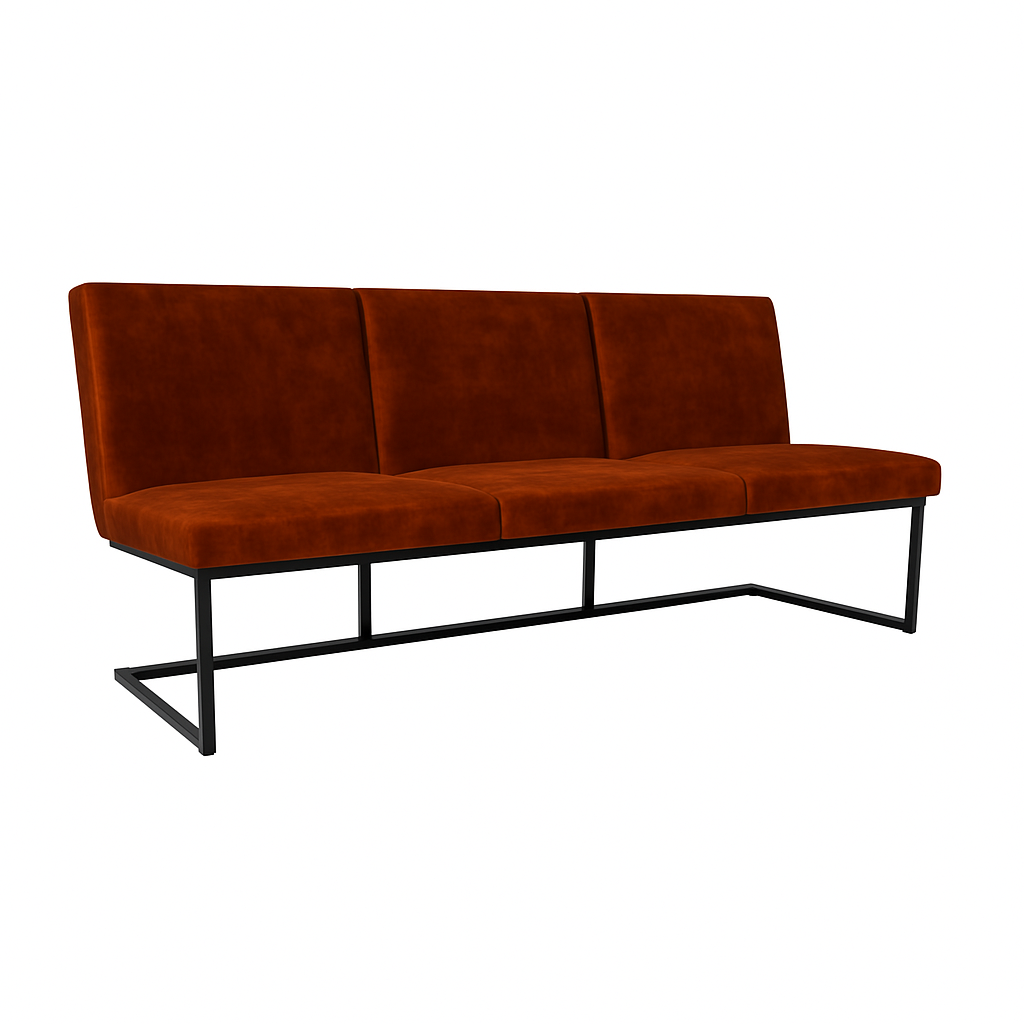 Bancheta catifea CABALLERO culoare ROSCAT