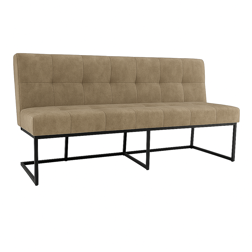 Bancheta catifea  CABALLERO culoare BEJ INCHIS