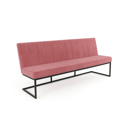 Bancheta catifea  FLEET OHIO culoare ROZ