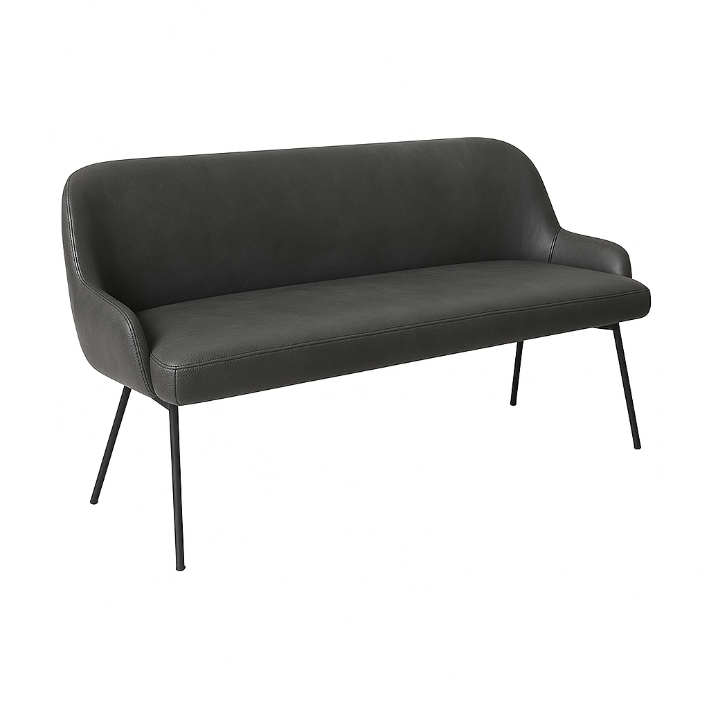 Bancheta piele SASHA culoare ANTRACIT