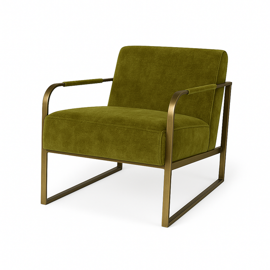 Fotoliu catifea VERDE model MARCELO