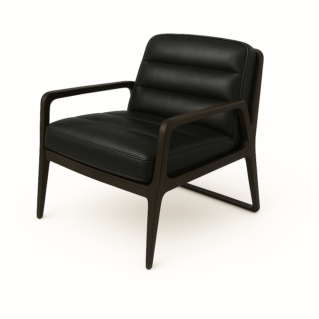 Fotoliu piele NEGRU | model DARI