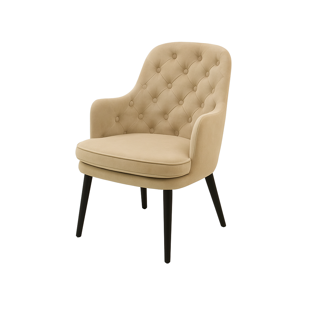 Fotoliu catifea MATEO culoare BEJ