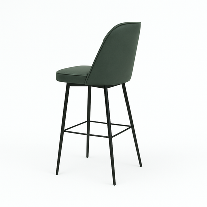 Scaun bar piele naturala VERDE | model FOX