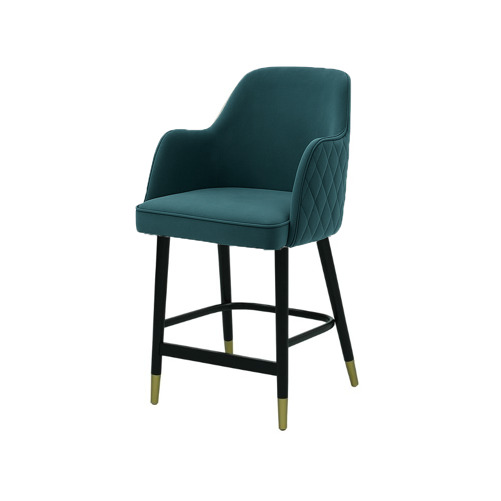 Scaun bar catifea VERDE | model PINO X
