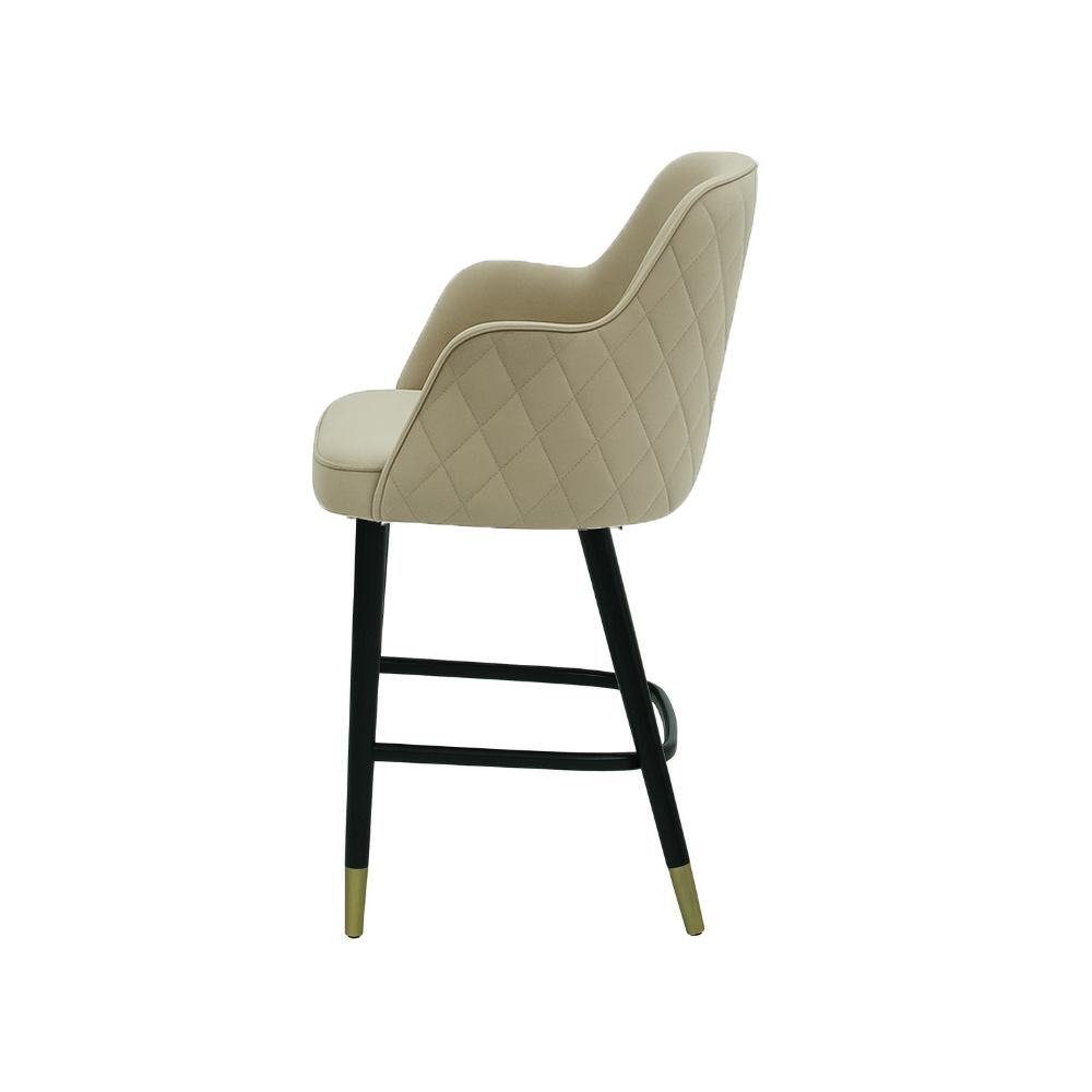 Scaun bar catifea BEJ | model PINO X