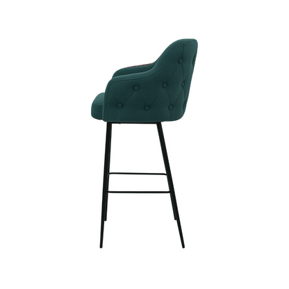 Scaun bar catifea BEJ | model TEONA