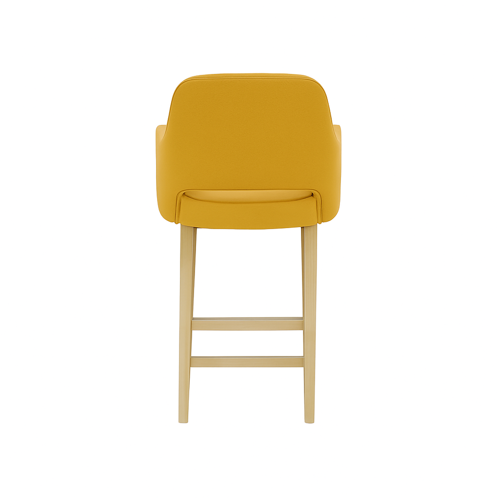 Scaun bar piele naturala BEJ | model APRIL