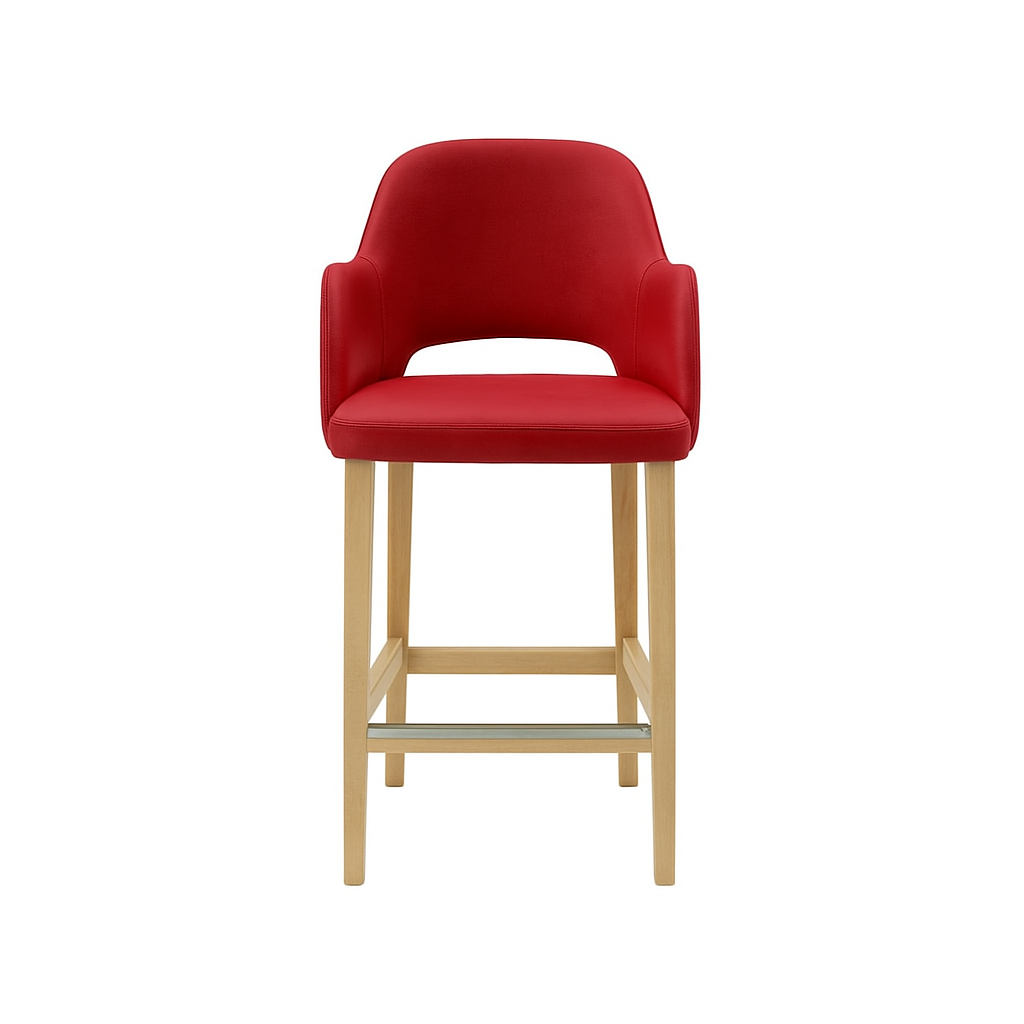 Scaun bar piele ALBA | model APRIL