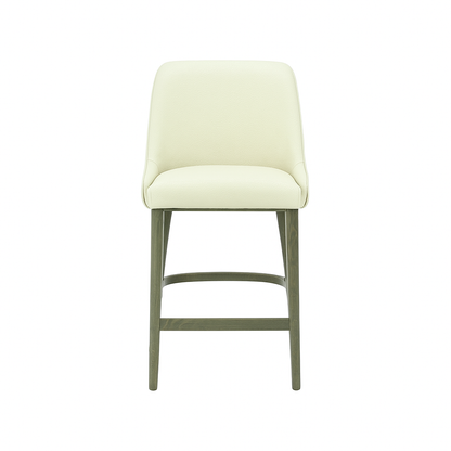 Scaun bar piele naturala BEJ | model GINA