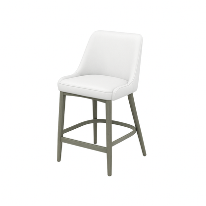 Scaun bar piele naturala BEJ | model GINA