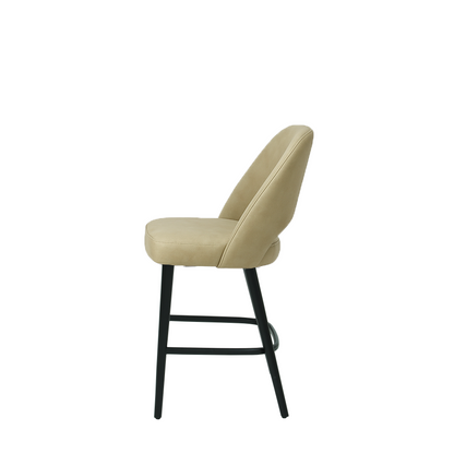 Scaun bar piele VERDE | model GABE