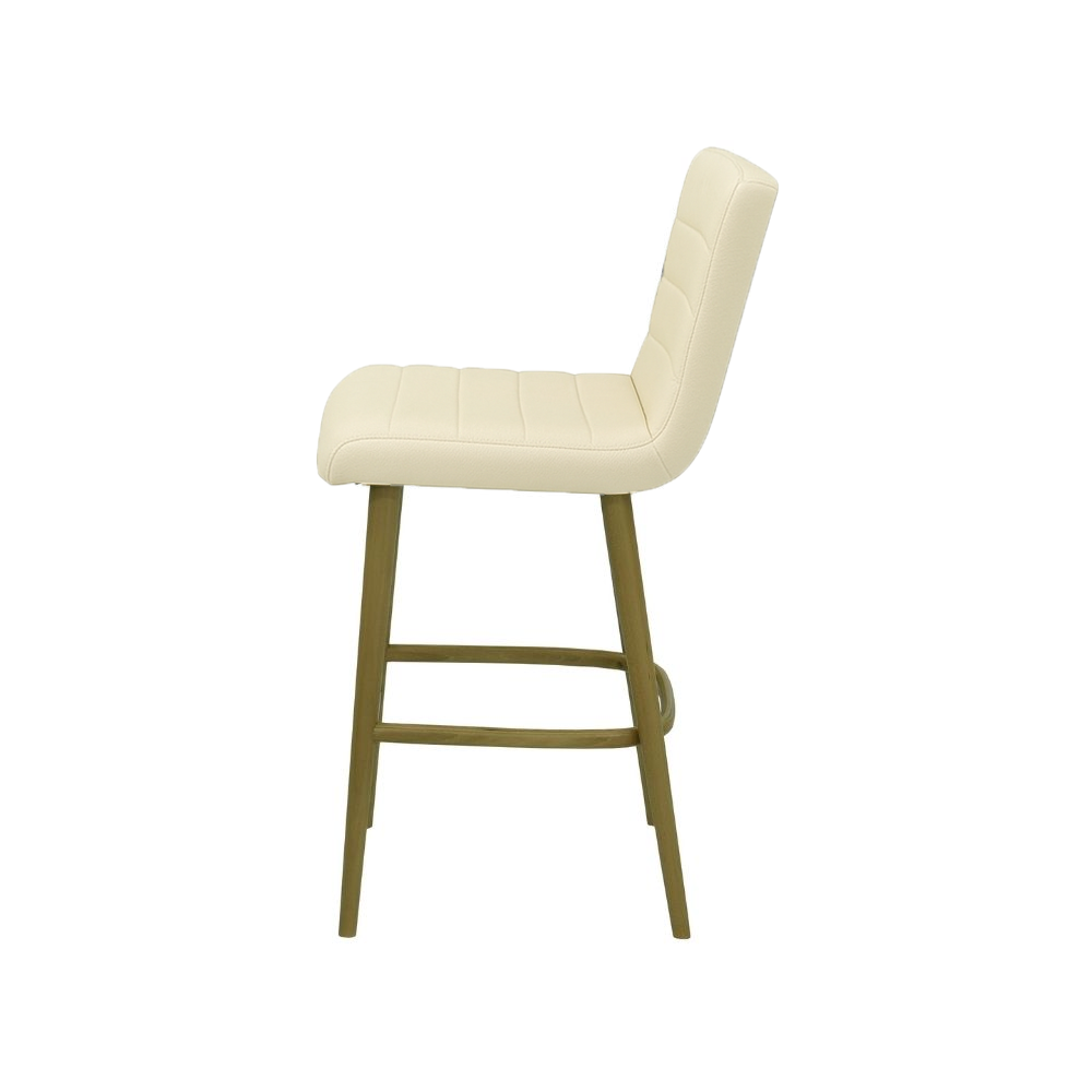 Scaun insula piele naturala BEJ | model RIGA