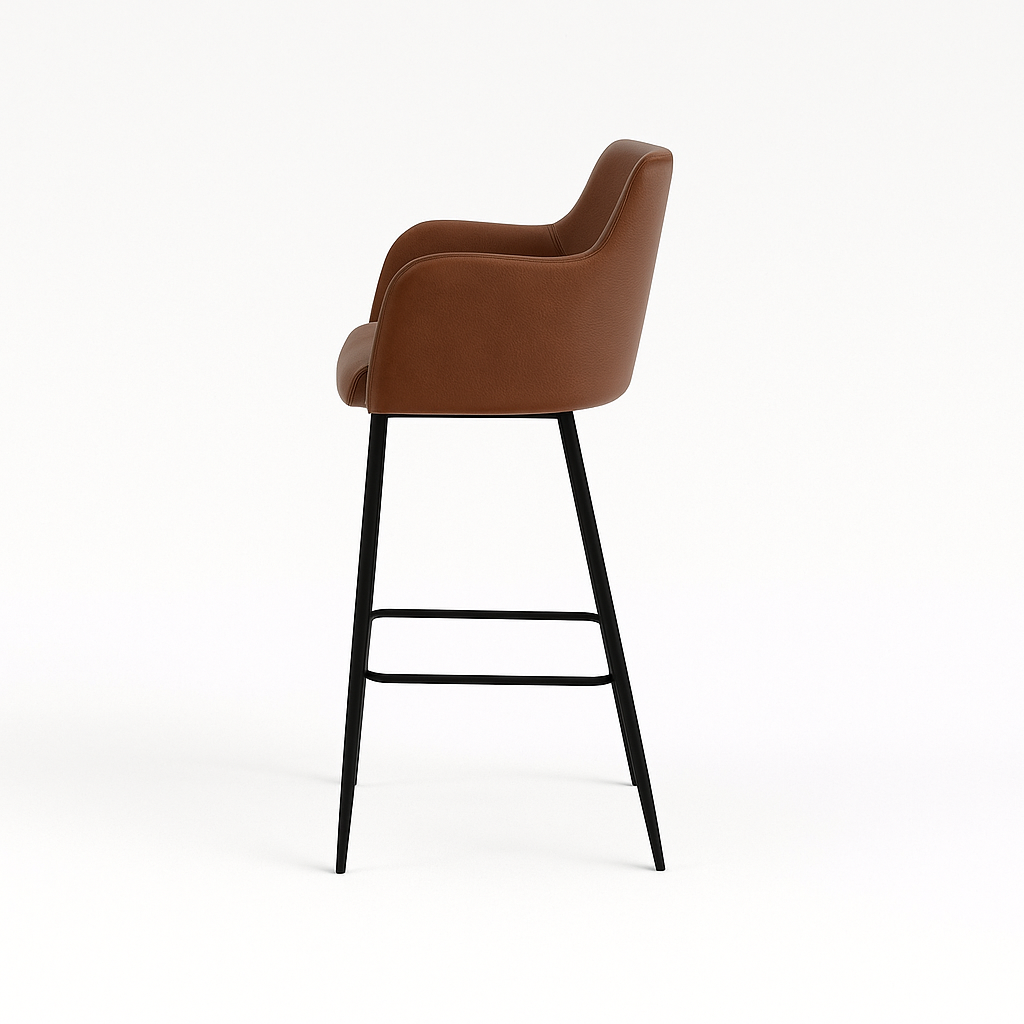 Scaun bar piele ALBASTRA | model SINDY