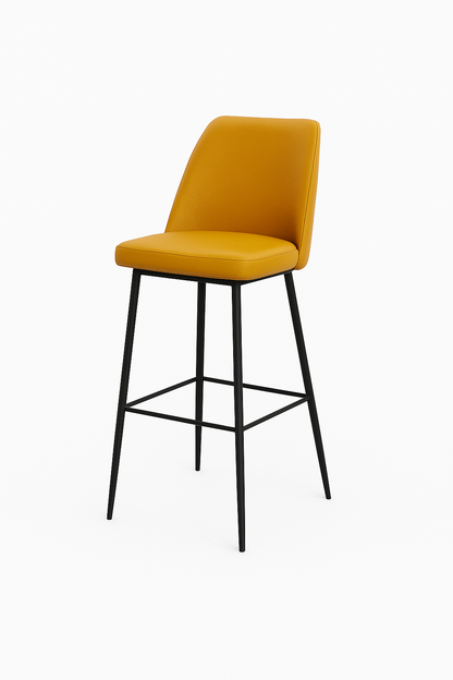 Scaun bar piele BEJ | model SOLO