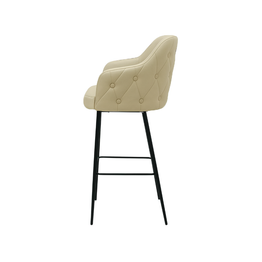 Scaun bar piele BEJ | model TEONA