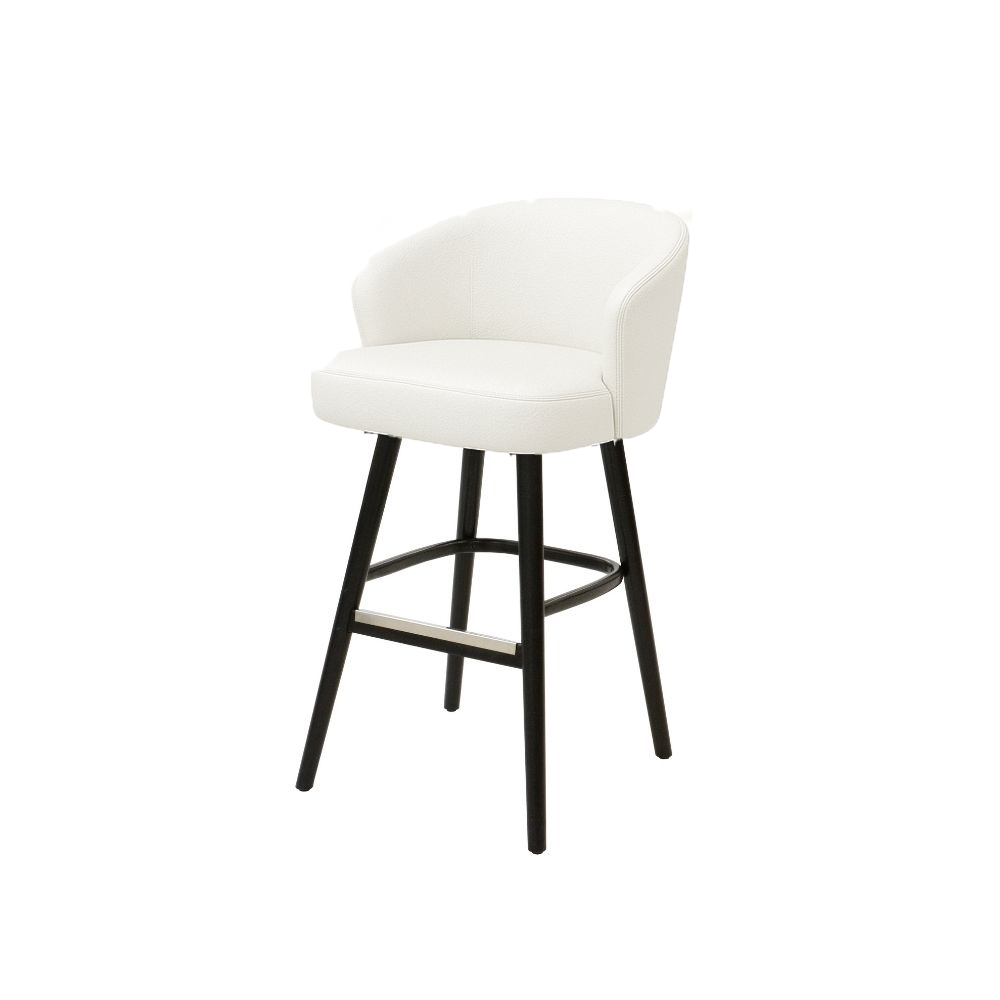 Scaun bar piele naturala BEJ | model BRUNO