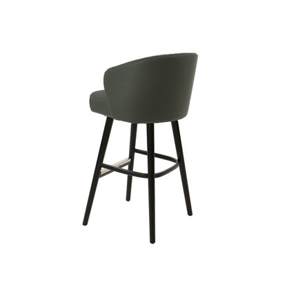 Scaun bar piele naturala BEJ | model BRUNO