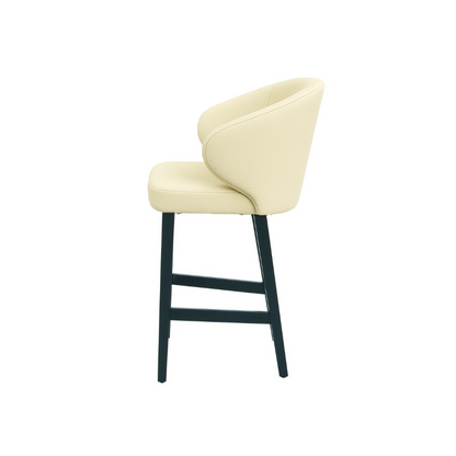 Scaun bar piele naturala GALBENA | model CAPRICE