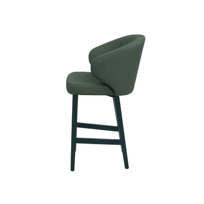 Scaun bar piele naturala GALBENA | model CAPRICE