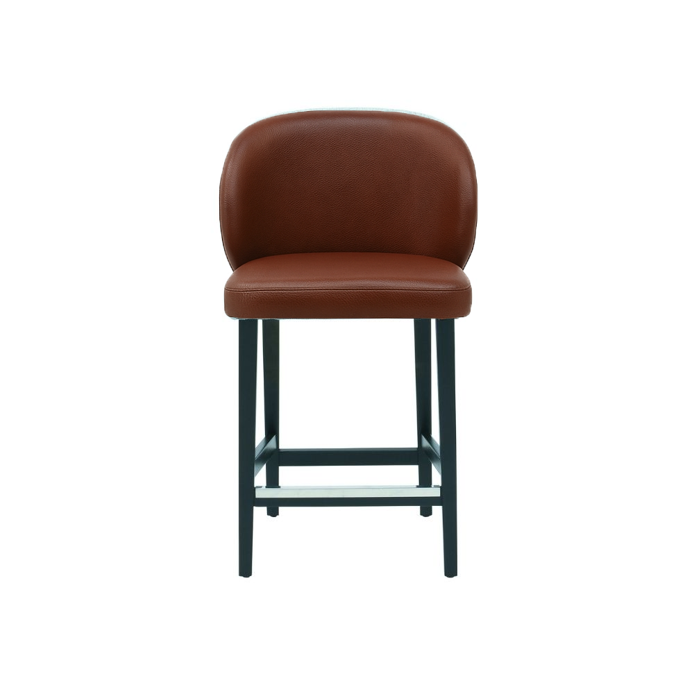 Scaun bar piele naturala VERDE | model CAPRICE