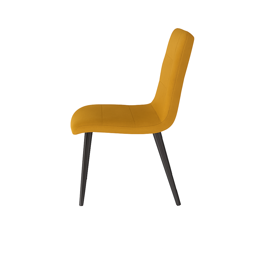 Scaun catifea GALBENA | model LUXY