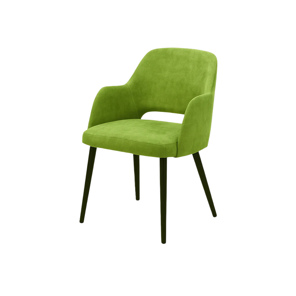 Scaun catifea GALBENA | model APRIL