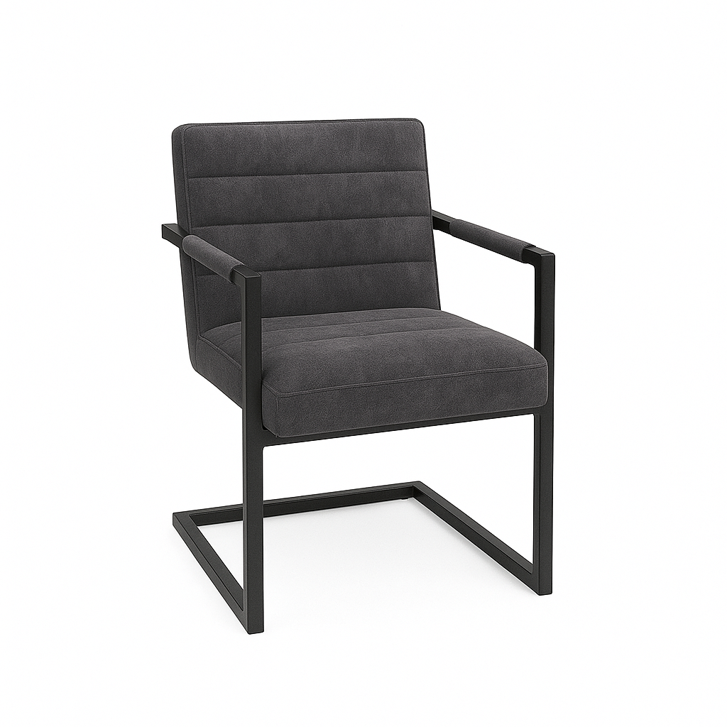Scaun catifea GRI | model BADSAAL 4STARR
