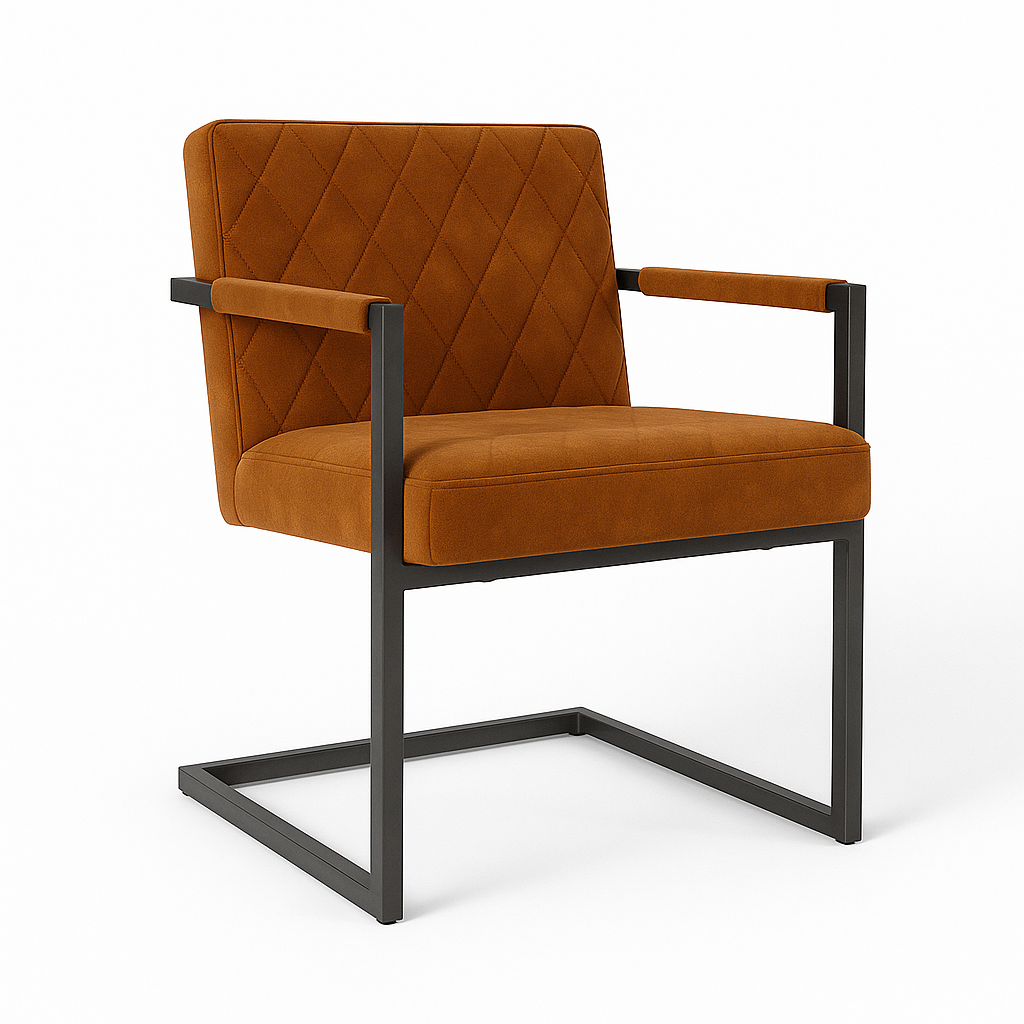 Scaun catifea GRI | model BADSAAL SALINO