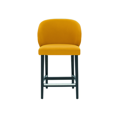 Scaun de bar catifea VERDE | model CAPRICE