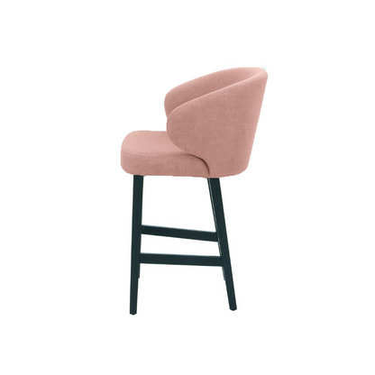 Scaun de bar catifea BEJ | model CAPRICE