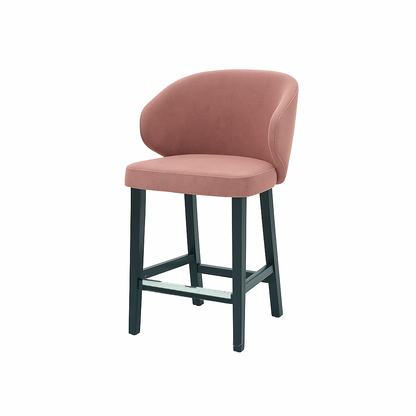 Scaun de bar catifea VERDE | model CAPRICE