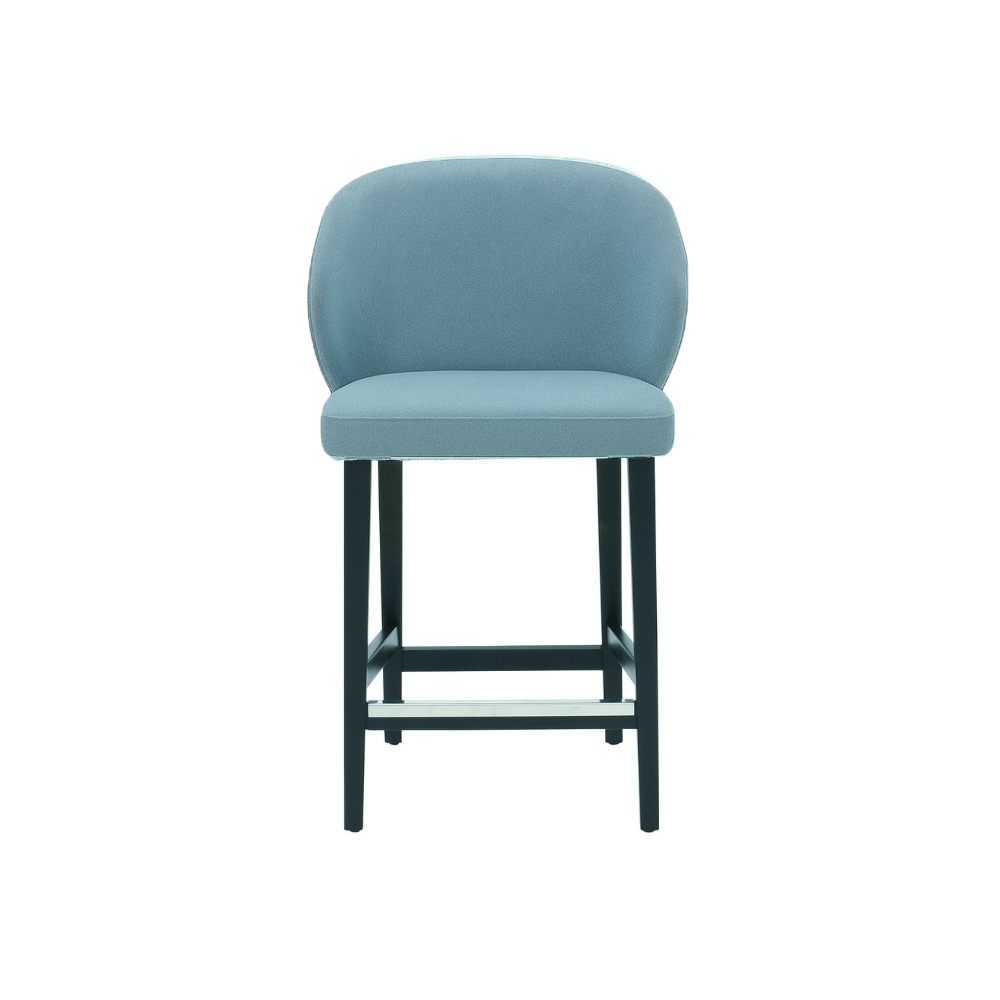 Scaun de bar catifea ROZ | model CAPRICE