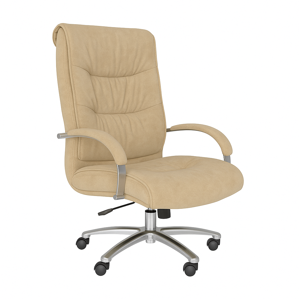 Scaun birou catifea BEJ | model BIG STAR P