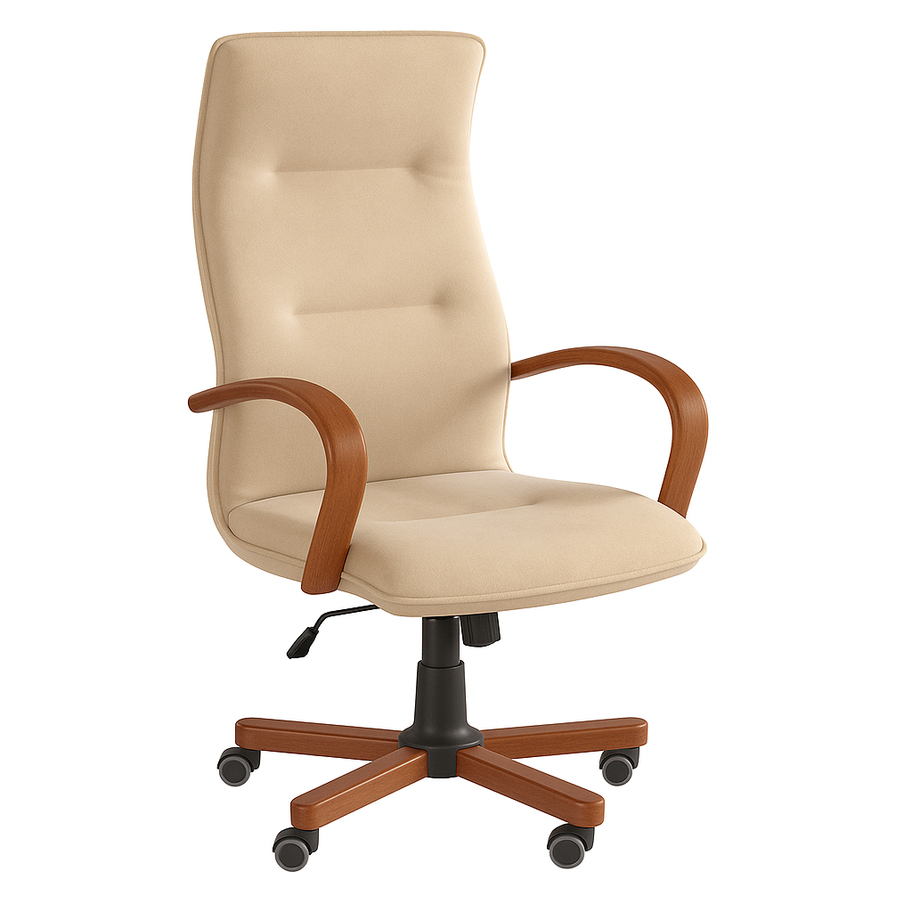 Scaun birou catifea BEJ | model OMEGA P