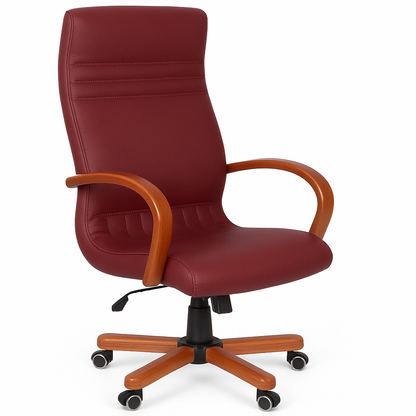 Scaun birou piele NEAGRA | model GOLD P