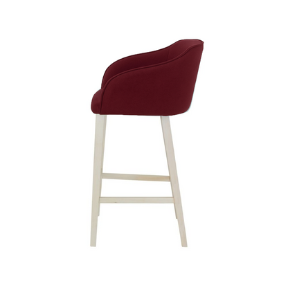 Scaun insula catifea ROZ | model CROCO