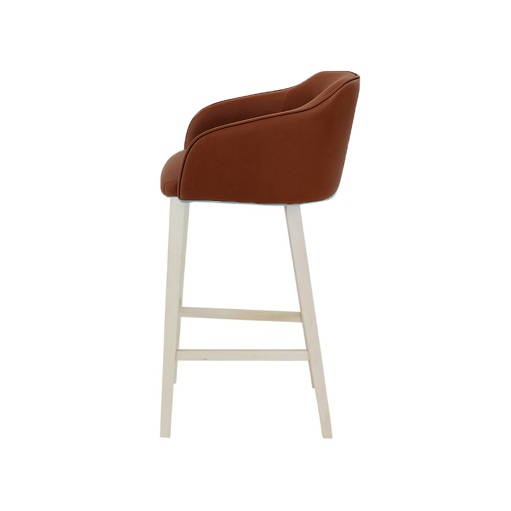 Scaun bar piele ALBA | model CROCO