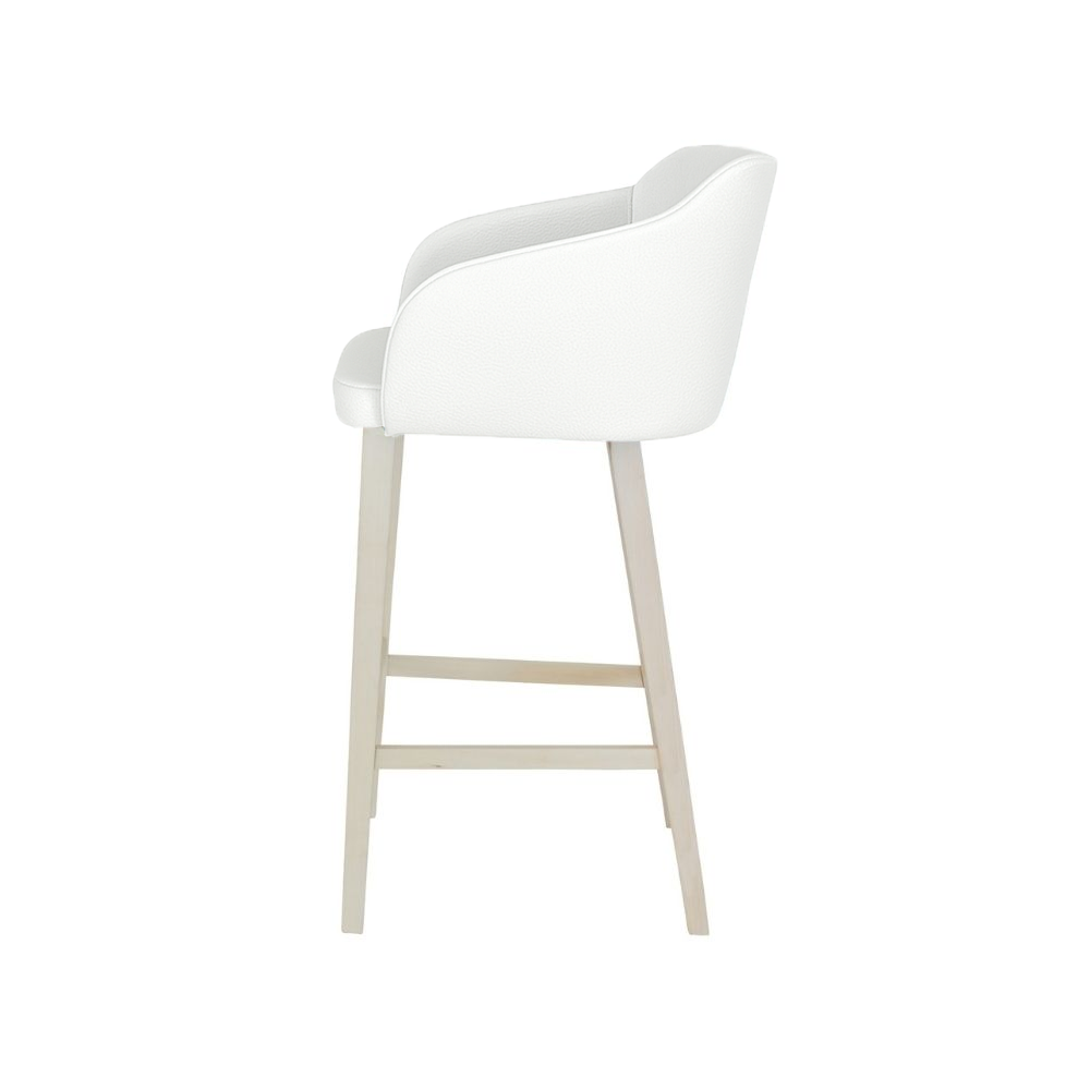 Scaun bar piele GALBENA | model CROCO