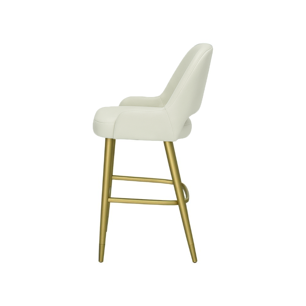 Scaun insula piele naturala VERDE | model HUGO