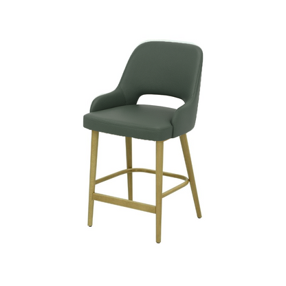 Scaun bar piele naturala BEJ | model HUGO