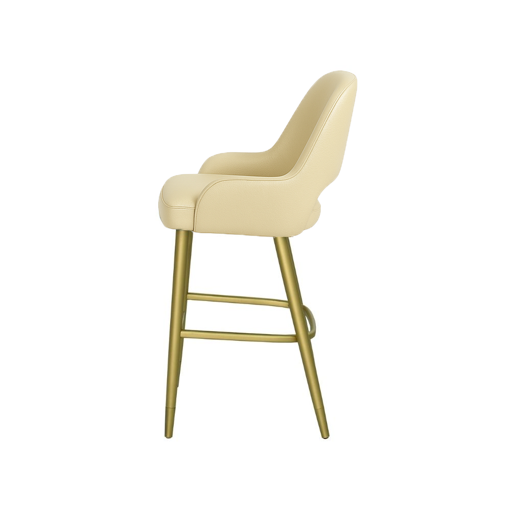 Scaun insula piele naturala ALBASTRA | model HUGO