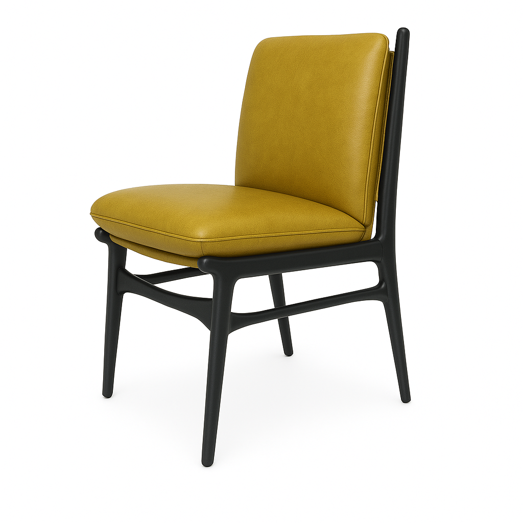 Scaun piele GALBENA | model ALDO NA