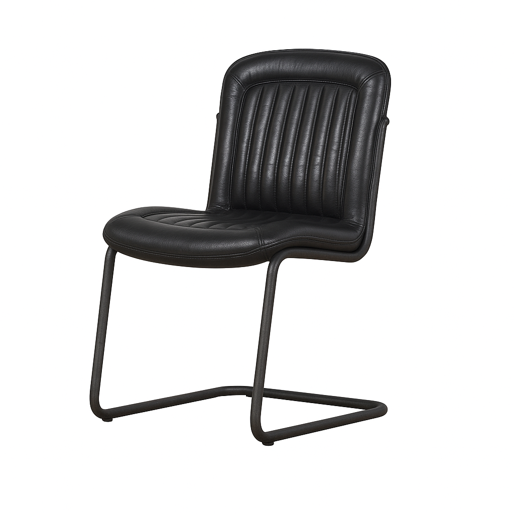 Scaun piele NEAGRA | model POV