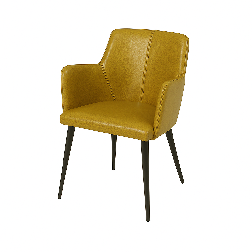 Scaun piele GALBENA | model RESI