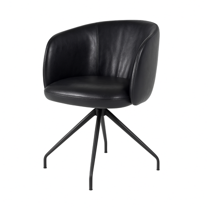 Scaun piele NEAGRA | model ZURLI